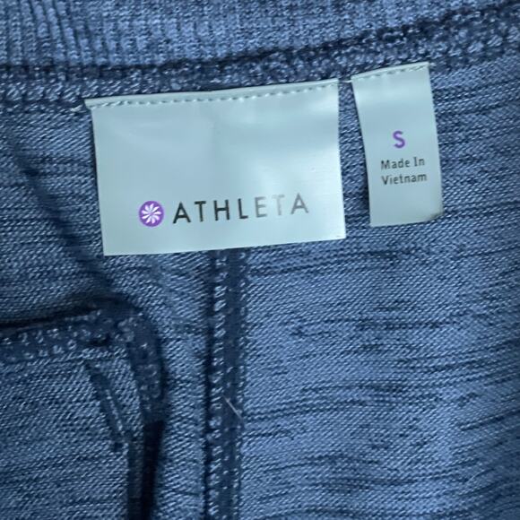 Athleta Downplay Knit Drawstring Waist Mini Skirt Heather Blue Size Small - Picture 7 of 10